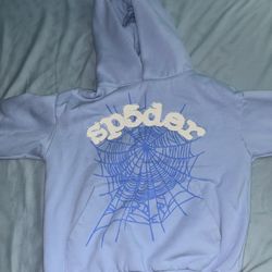 Sp5der Hoodie Sky Blue (small)