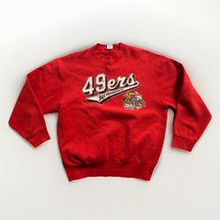 San Francisco 49ers L Crewneck Sweatshirt Made In USA