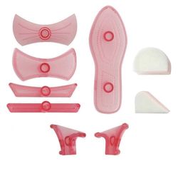 Qtqgoitem - Juego de sellos de cortador de fondant de plástico para hornear zapatos de tacón alto (modelo: 33e 06d d89 4af 63f)