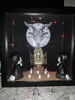 Satanic Altar Shadow Box