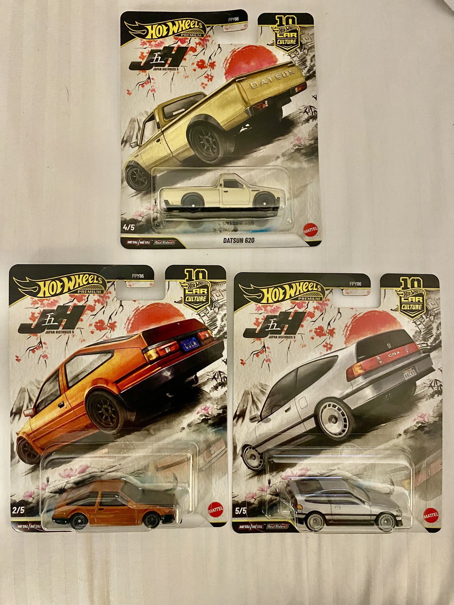 Hot Wheels 3 Cars Japon Historic