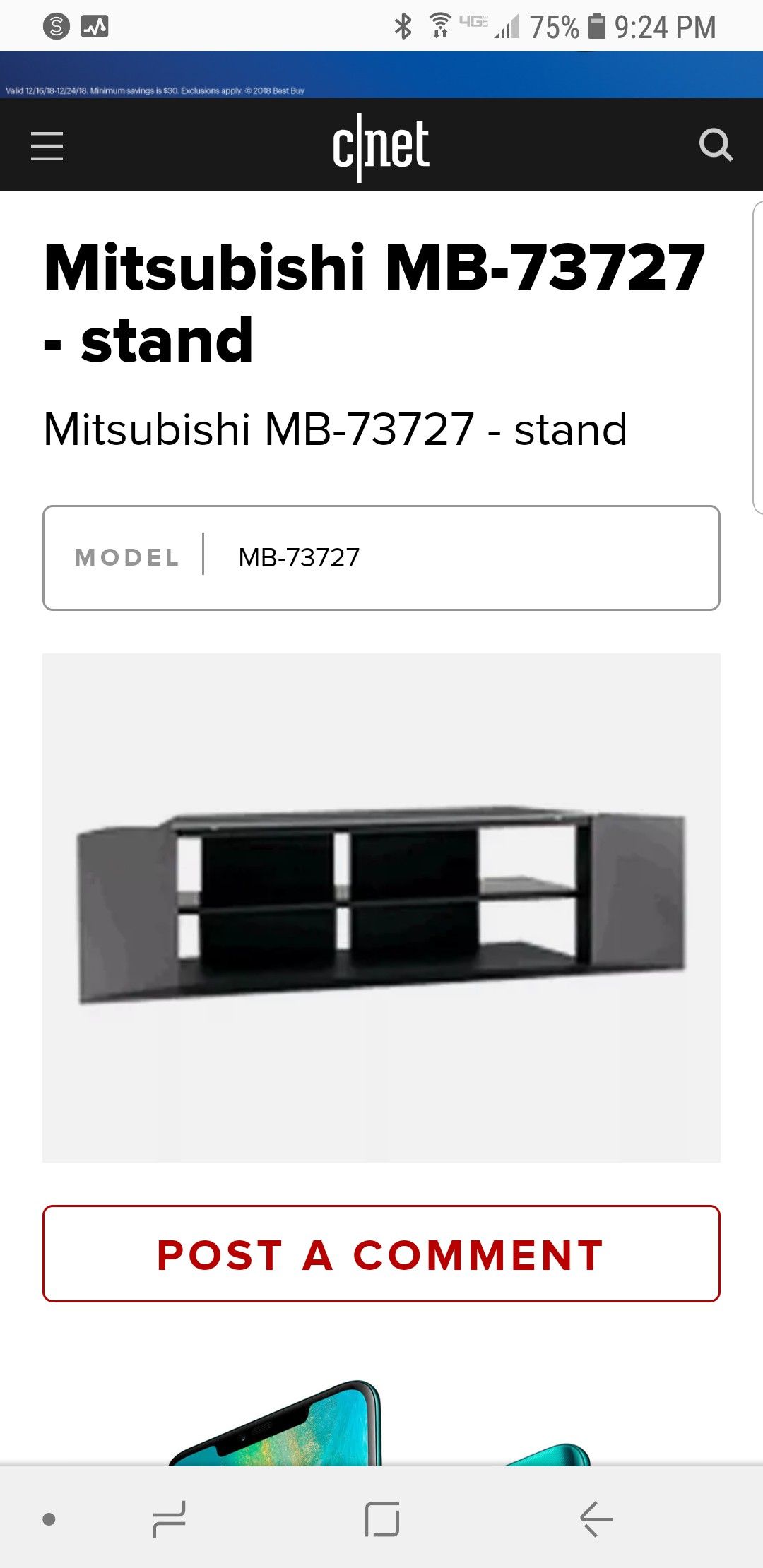 Mitsubishi MB-73727 TV Stand