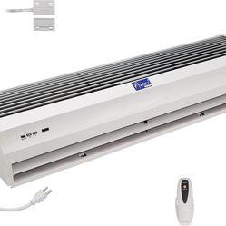 Awoco FM-1210T Slimline 2 Speeds Air Curtain, CE Certified, 120V Unheated with an Easy-Install Magnetic Switch