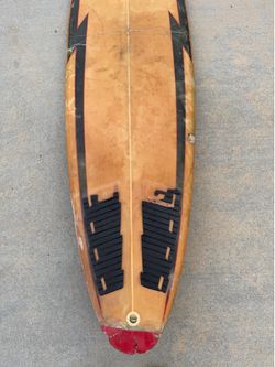 Vintage Minard Lightning Bolt Surfboard