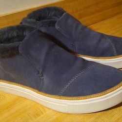 TOMS Women's Paxton Suede Faux Fur Lined Sneaker 8.5 US