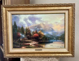 Painting - Thomas Kinkade , End Of A Perfect Day III