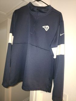 Nike Drifit Los Angeles Rams 1/4 Zip Jacket. 