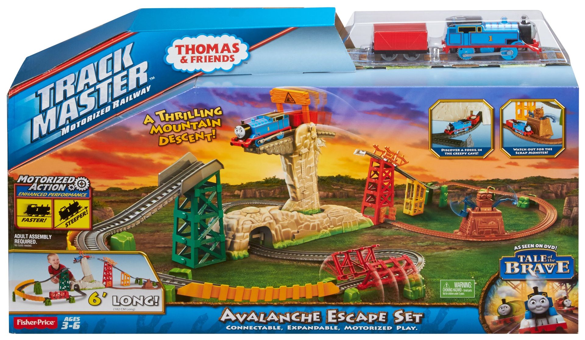 Thomas & Friends Track Master Avalanche Escape Set w/ Tunnel Expansion Pack