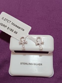 Sterling Silver 925 Pushback Earrings 