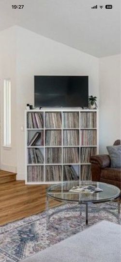 IKEA White Kallax 16 cubby Storage Unit