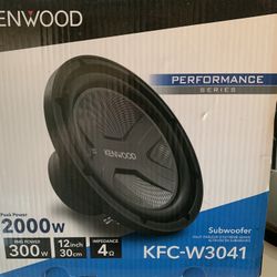 Kenwood Subwoofer 2000w With Amp 