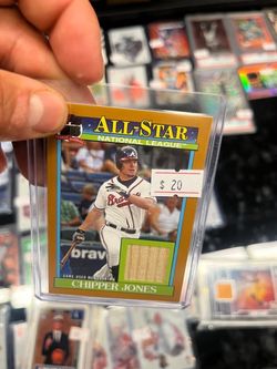 Chipper Jones Topps All-Star Game-Used Bat Relic Card
