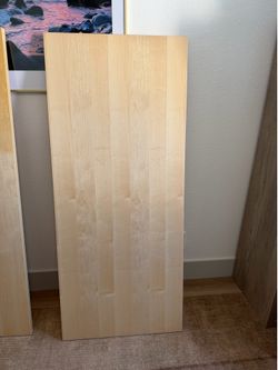 IKEA MÅLSKYTT Birch Veneer Tabletop / Desk Top – 55” x 24” (2 Available)