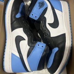Used Jordan 1 high UNC toe Size 9.5