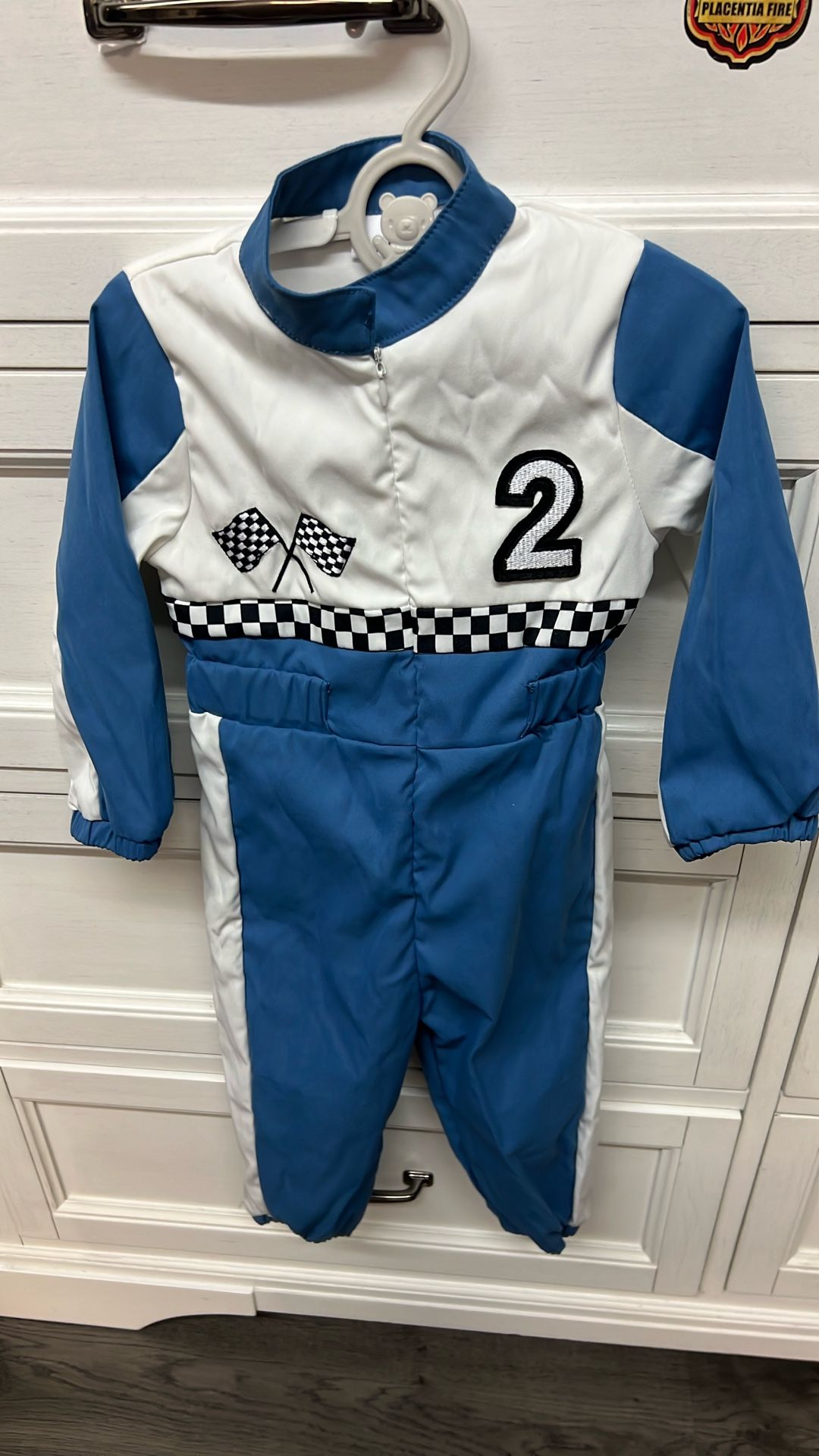 Baby Girl Or Boy  Race Car Driver Costume.