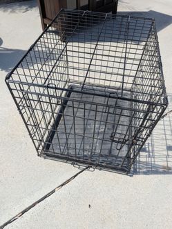 Small Dog Crate – 24" Double Door Wire Kenne