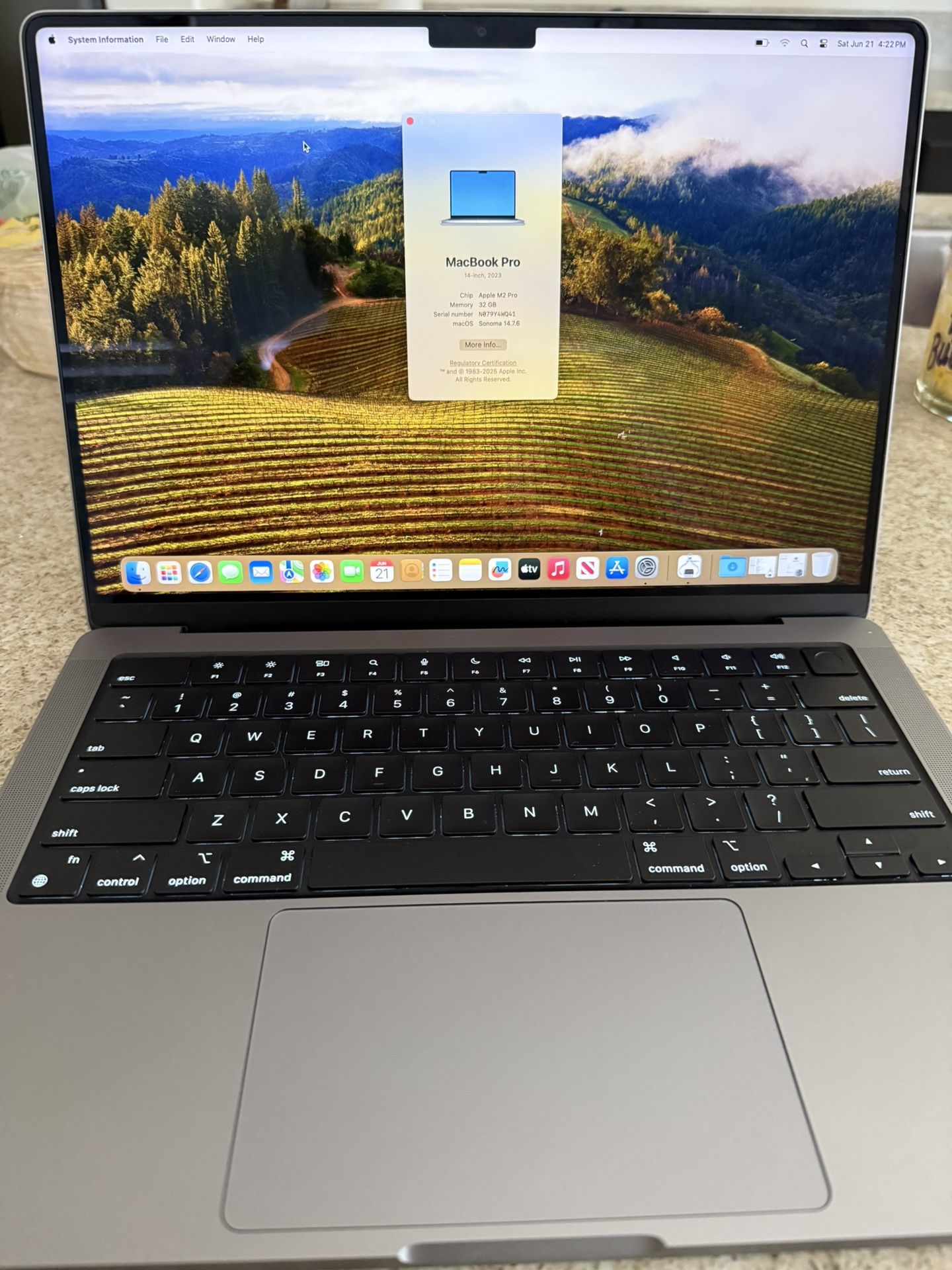 Perfect Condition Apple MacBook Pro 14” M2 Pro 32GB Ram 1TB