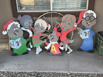 Chipmunks Christmas Yard Decor
