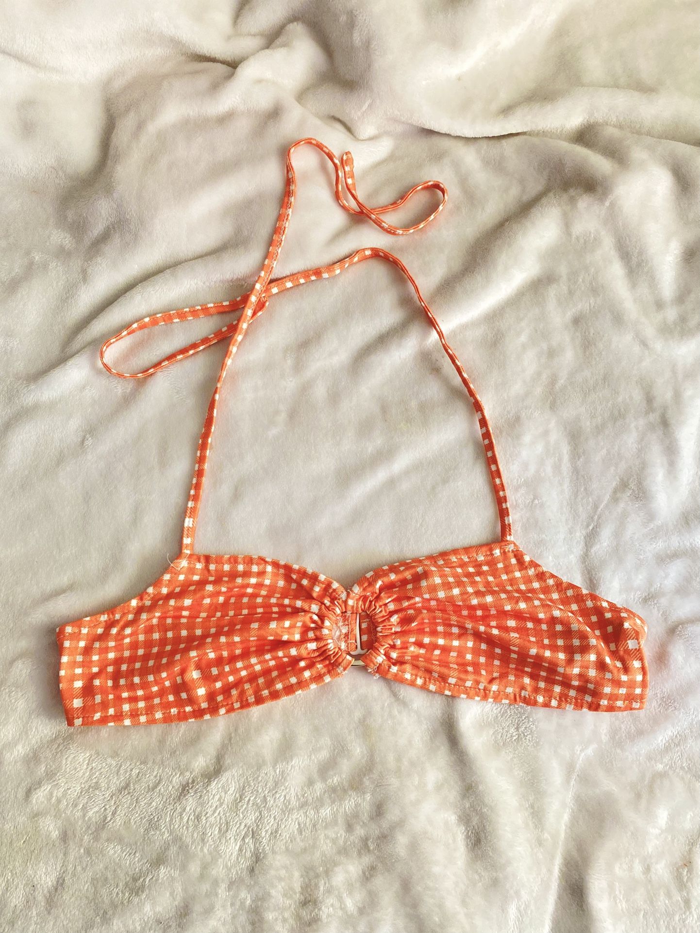 Orange Summer Halter Top
