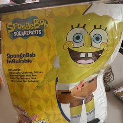 Never Worn! SpongeBob Blow Up Costume 