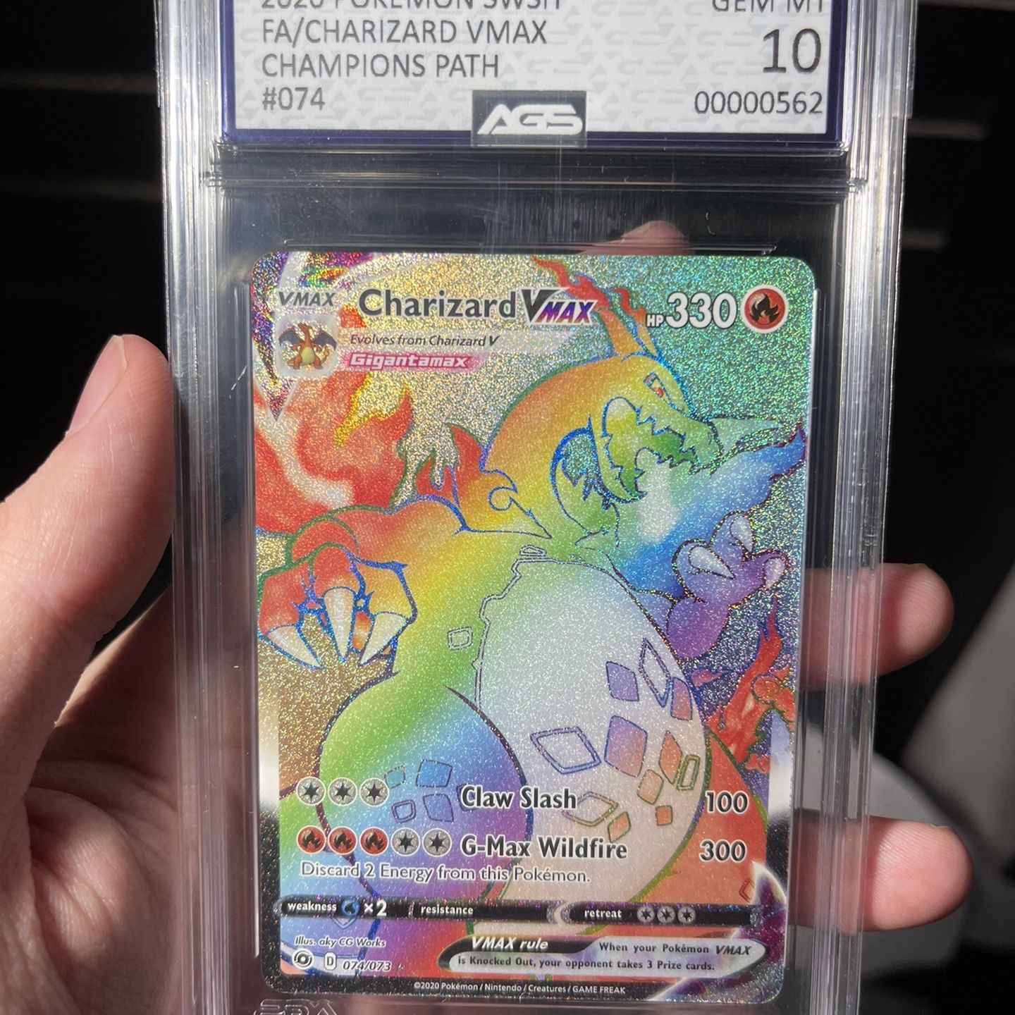 pokemon card rainbow charizard vmax Charizard VMax 43, Rainbow Foil