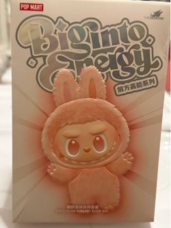 Authentic Labubu Big Into Energy Series Pop Mart Designer Toy Blind Box