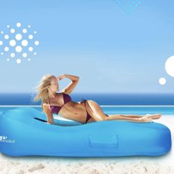 Amzdeal Portable Inflatable Lounger Air Sofa for Backyard Beach Traveling Camping Picnics