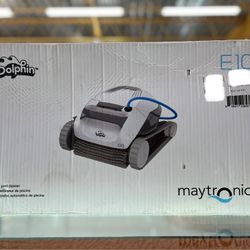 Dolphin E10 Automatic Robotic Pool Vacuum Cleaner, Active Scrubber Brush, Ideal for Above-Ground Pools up to 30ft in Length