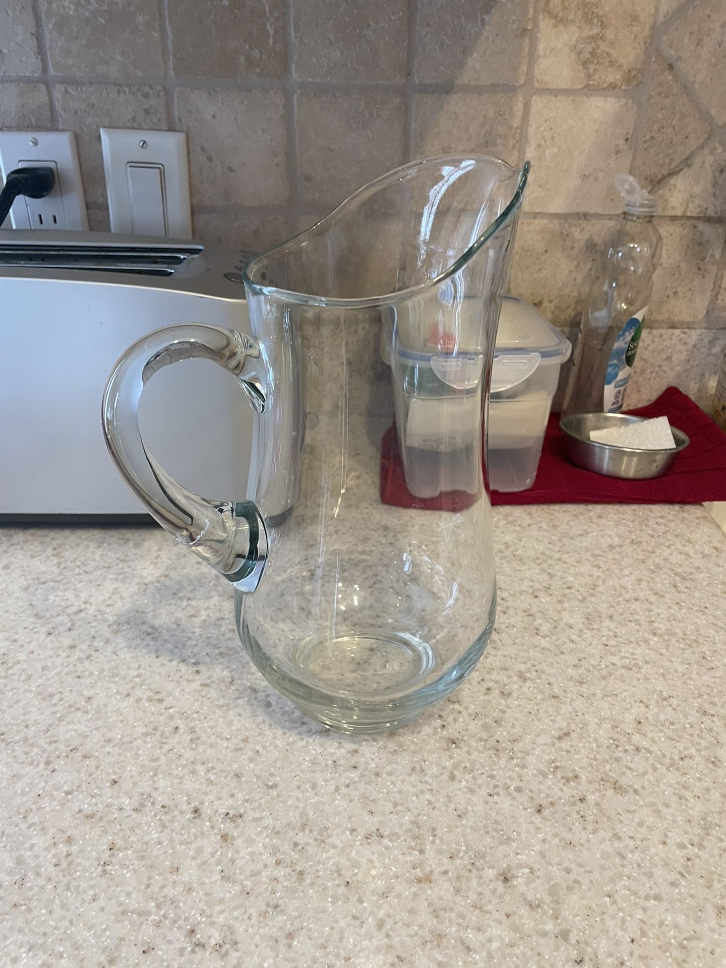 glass water pitcher cb2