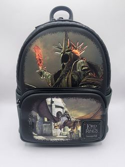 ## 💍🔥 NWT Loungefly x Lord of the Rings Nazgûl Mini Backpack – GLOWS IN THE DARK! 🔥💍##