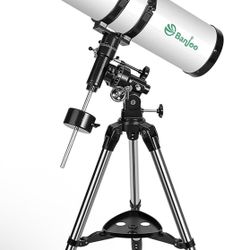 150EQ Telescope, 750mm Telescopes for Adults Astronomy with German Technology Equatorial, Fully- Coated Glass Optics Professional Newtonian Reflector 