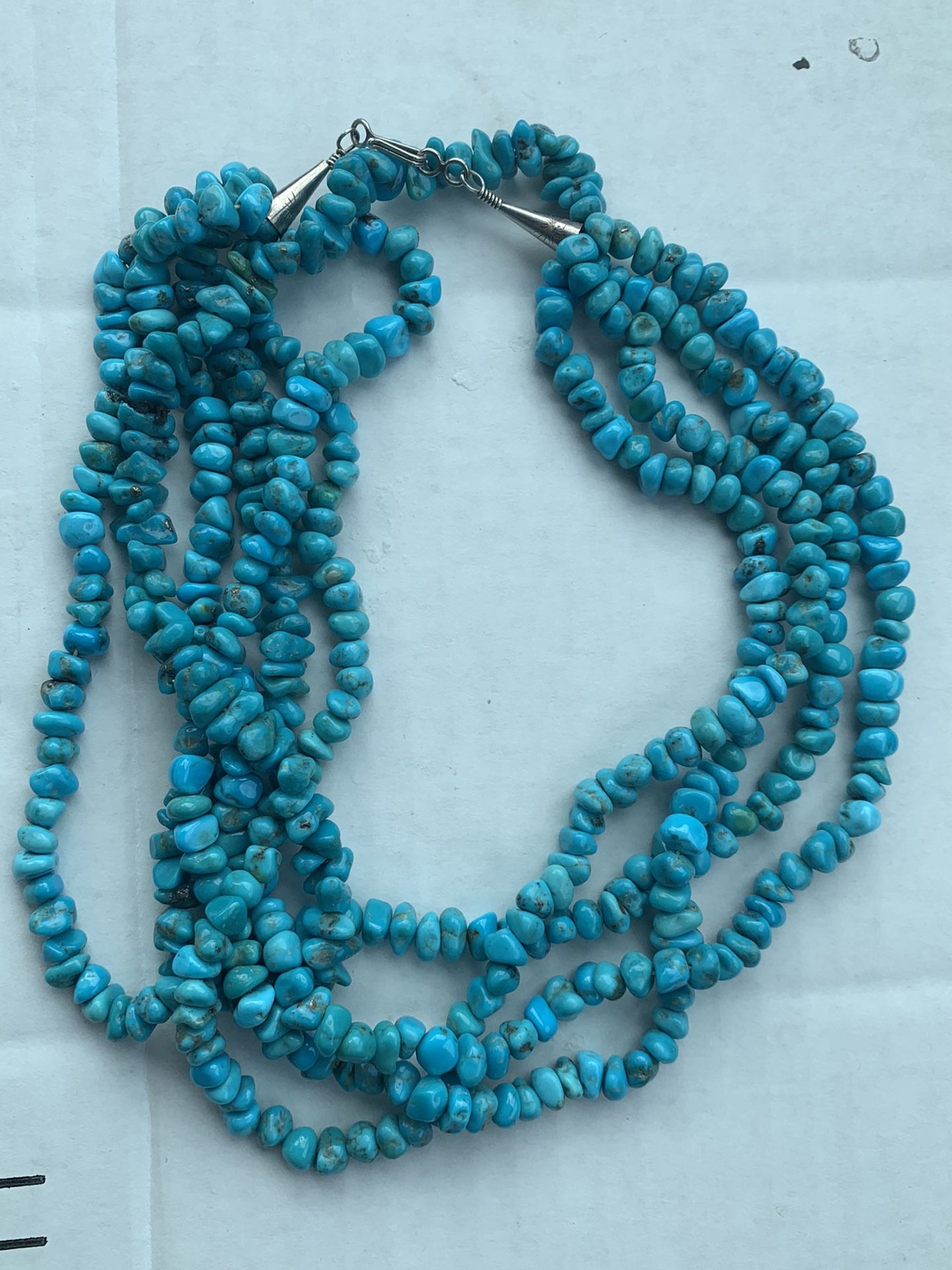 Sterling Turquoise Necklace Vintage