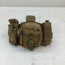 Molle Utility LEG RIG Accessory Pouch Quick Release - Tan