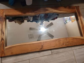 Wooden Mirror 
