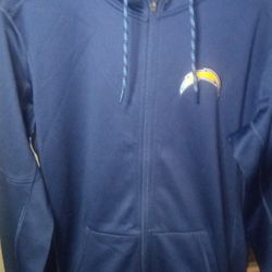 San Diego Chargers Nike Zip Up Hoodie Jacket 