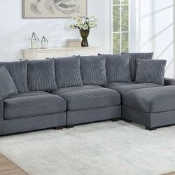 Corduroy Sectional Sofa