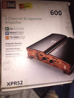 2 Chanel bridgeable amplifier