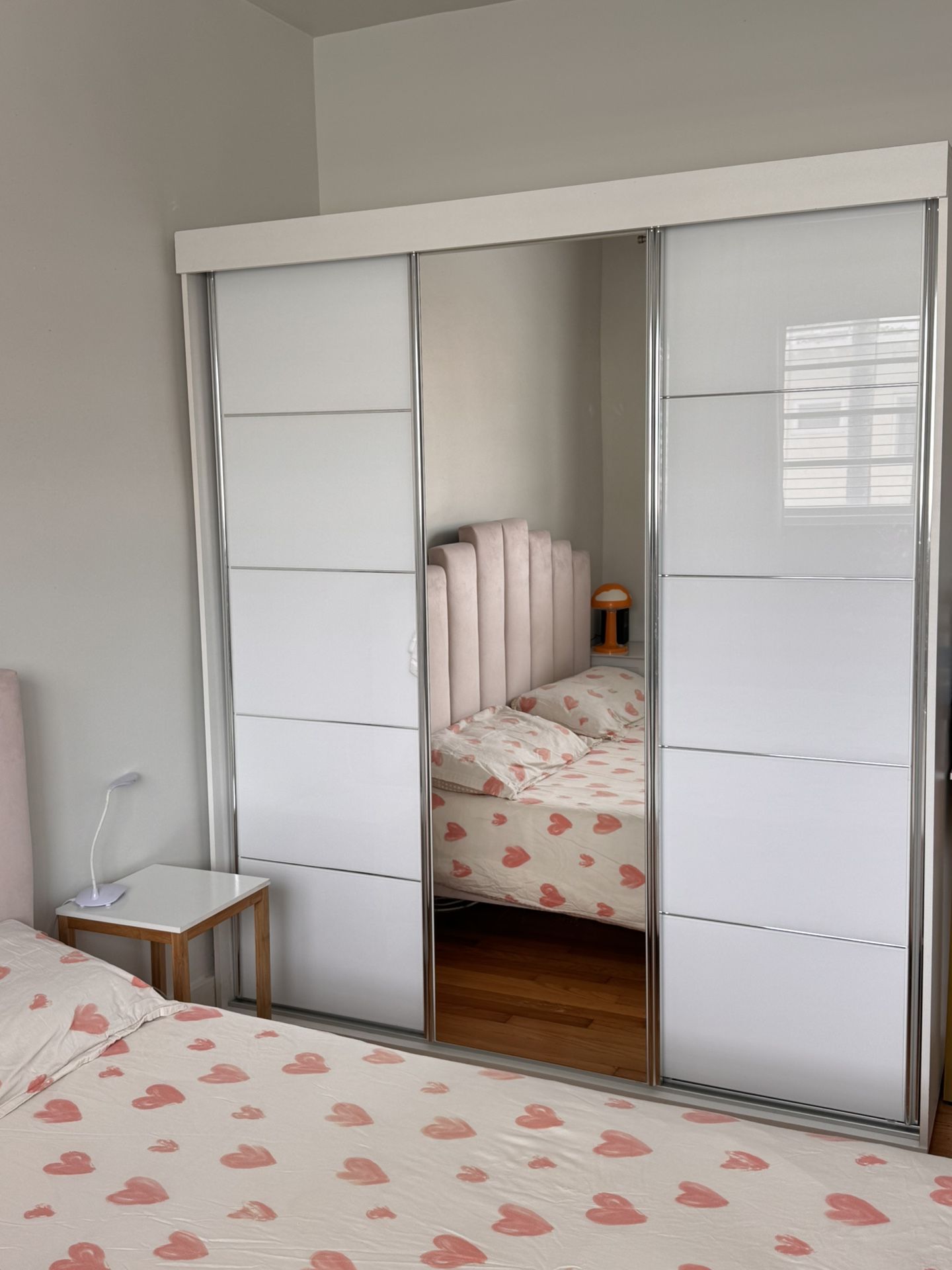 Wardrobe Big White Mirror