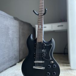 Morgan SG "goth" Electric Guitar