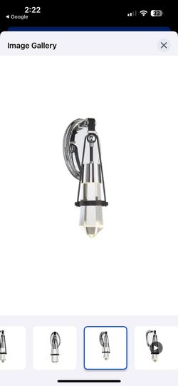  Black Matte And Chrome Light Sconces - 2 Available 