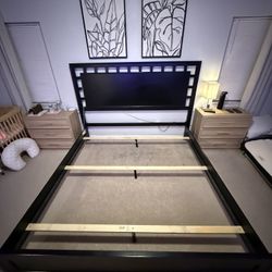 Black King Size Bed Frame 