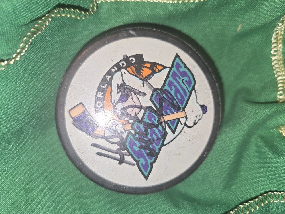 Solar Bears Signed Hockey Puck