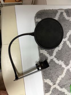 Microphone Pop Filter with Gooseneck Clamp