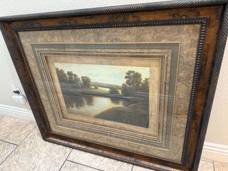 Large Framed Landscape Art Print