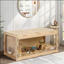Hamsters Cage, Coziwow Wooden Hamster Cage 31.5-in x 16.1-in x 15.7-in Composite Hamster NEW
