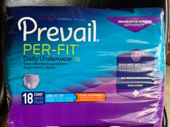 Prevail women’s large & Disposable underpants LG