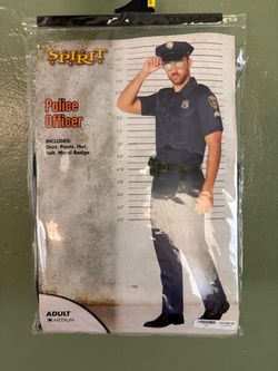 Spirit Police Officer Halloween Costume Adult Medium