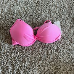 Woman’s NWT Bikini Lab Pink Bikini Top – Size Large 