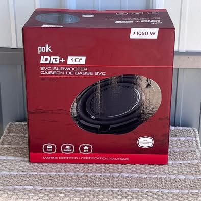 NEW IN BOX Polk Audio 1050 Watt 10” Marine Subwoofer