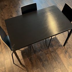 Dining Table W/ 3 Chairs